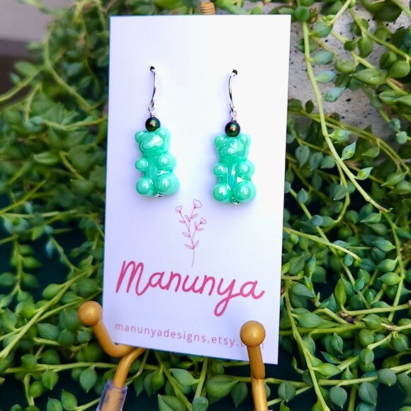 Adorable Handmade Gummy Bear Earrings - Picture 6 of 10